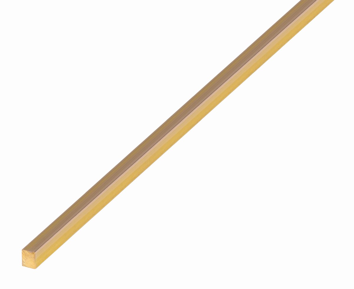 Alberts 471019 vierkante stang | messing | 1000 x 6 x 6 mm