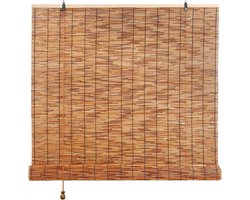 Bamboe Gordijn - Buitengordijn Binnen - Privacy en Zonwering - Handgeweven Natuurlijk Riet - 90-180cm Breed - Natuurlijk