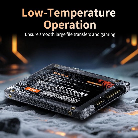 Interne SSD - Solid State Drive - Computer Versnellen - 3D NAND TLC - 1 TB - Zwart van Merkloos — afbeelding 3