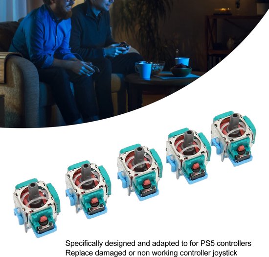 5 Stuks Vervangende Joystick Knoppen voor PS5 Gamepad Controller — afbeelding 4