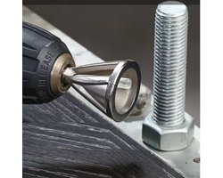 draadeind ontbramer - opzetstuk om draadeind af te ronden - trimboor - afronder schroefdraad - ontbramen draadeindes