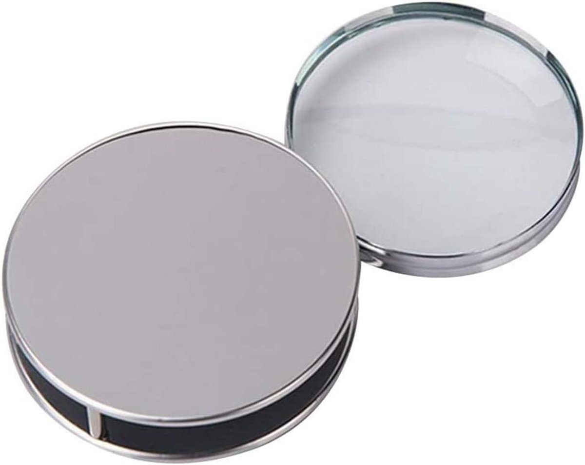 Draagbare Vergrootglas - Zakloep Leesloep - Inspectie Kaarten Lezen - Inklapbaar Krasbestendig Glas - 60 mm Lens Diameter - Zilver