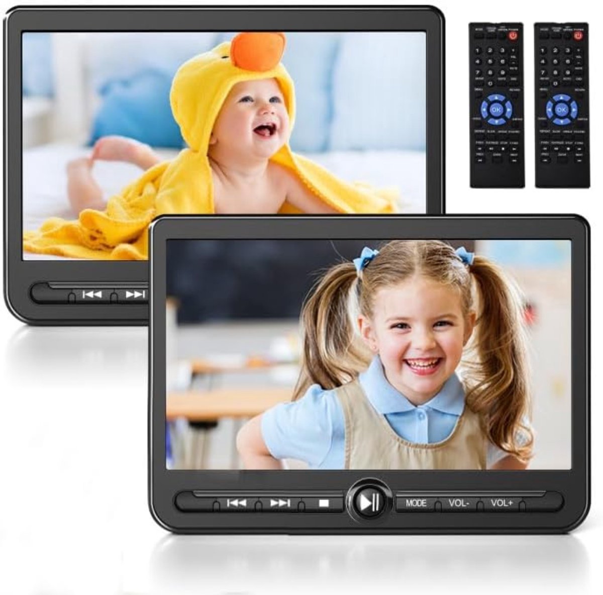 VLSelect®DVD Speler Auto - Draagbare DVD Speler - Portable DVD Speler - 10,5 Inch