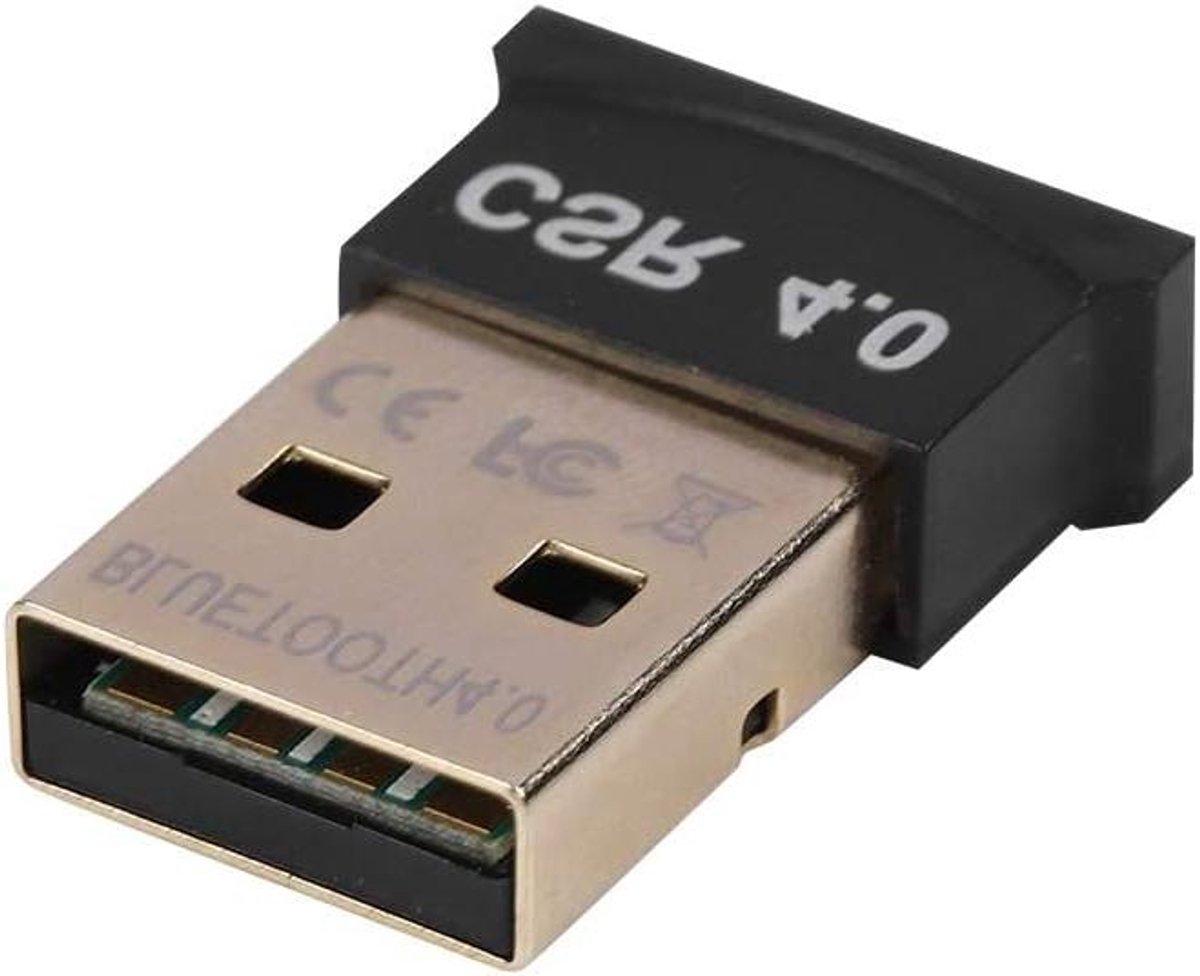Draadloze Adapter - Bluetooth Dongle - Apparaten Koppelen - Lange Zendafstand - 20 Meter - Zwart