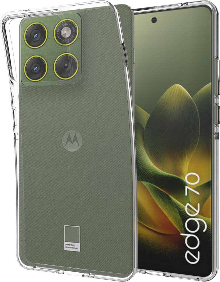 Just in Case Soft Design Motorola Edge 70 Back Cover Transparant