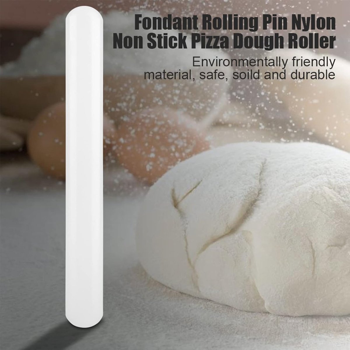 PP materiaal 33 cm x 2,5 cm niet-klevend voor bakken Wit