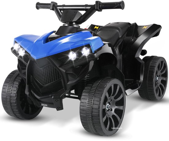 Homcom Elektrische Motorcrossfiets – 6V – Voor Kinderen 3-6 Jaar – Met Zijwieltjes, Koplamp, Claxon En Muziek – 102x53x66 Cm