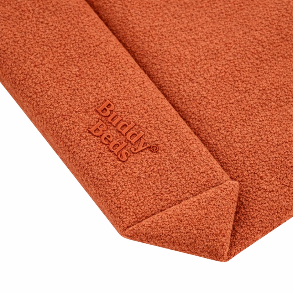 Buddy Beds Bouclé Terracotta Hoes – Hondenmand Hoes – Zachte Bouclé Stof – Afneembaar & Wasbaar – M