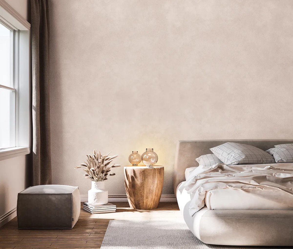 Casa mood - Beton Look- Ruw ogende decoratieve verf-zand mat 2 L beige