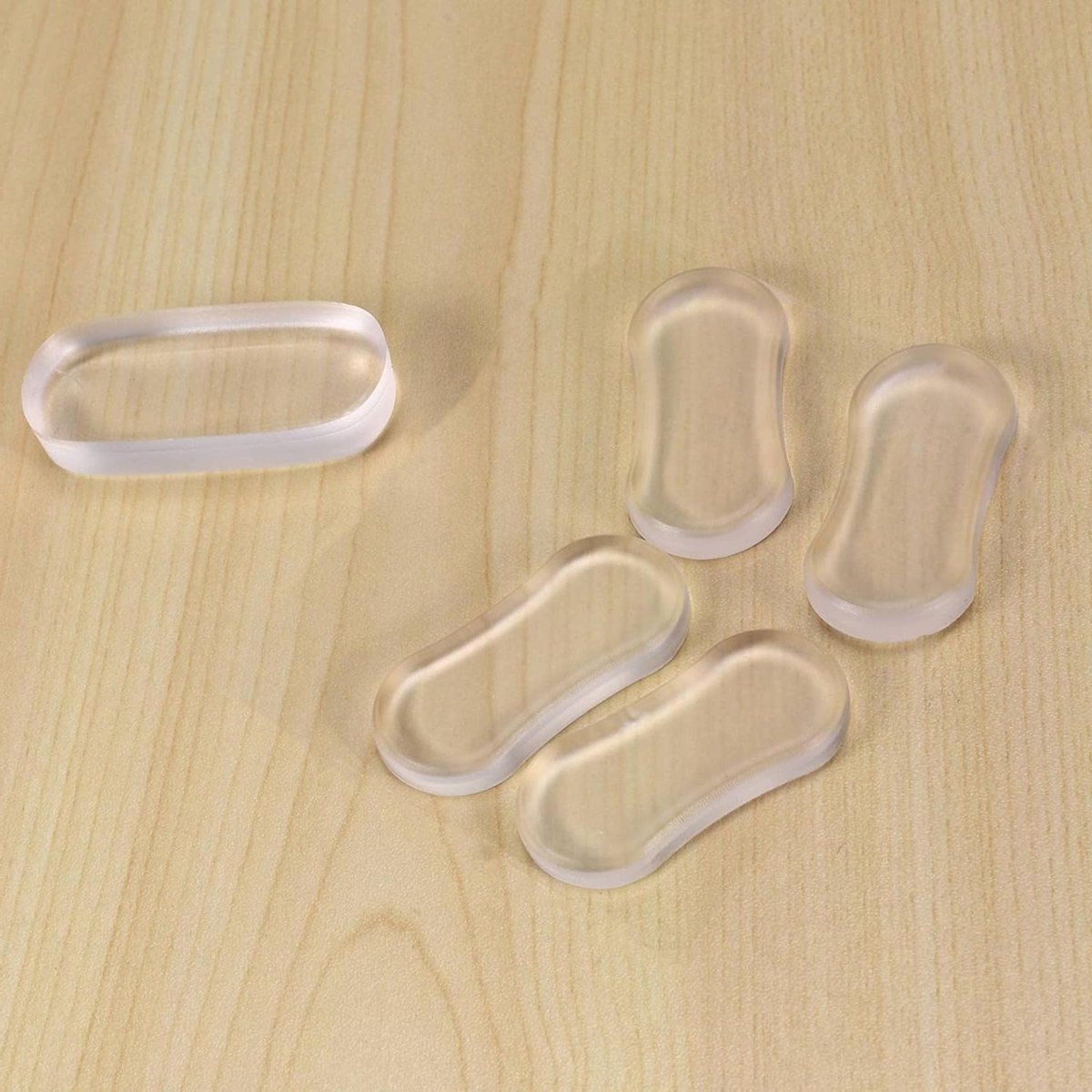 Toiletzitting Bumpers - Bidet Bevestiging - Hygiënisch Toilet - Universele Pasvorm - 5 stuks - Transparant