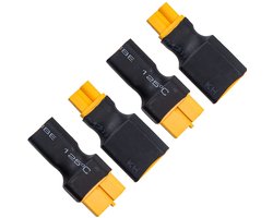 ONF3 - XT30 stekker - XT60 naar XT30 - Stabiele verbinding - Compact formaat - Geschikt voor RC FPV-drone - 2 Paar set