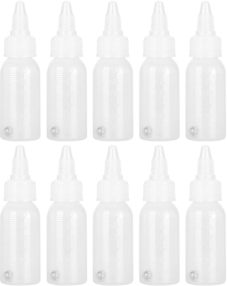 VT Goods - Airbrush Verf Mengflessen - Lege Verffles - Nauwkeurig bijvullen - 30Ml - Duurzaam en corrosiebestendig - Geschikt voor kunstenaars - Kle..