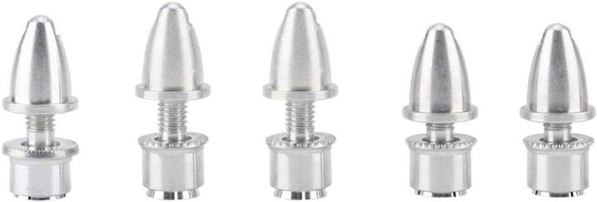 Propeller adapter - Motor houder - RC modelbouw - Metalen materiaal - 5 stuks - Zilverkleurig