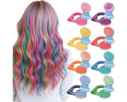8 Haarkrijt - Regenboog Haar Krijt Haarkrijt - Tijdelijk Haarkrijt Set - Haarkleuring - Kleurrijke Wasbare - Ideaal voor Festival of Carnaval - Kinderfeestje - Veelkleurig - Kinderen Kado - Cadeautjes Dames