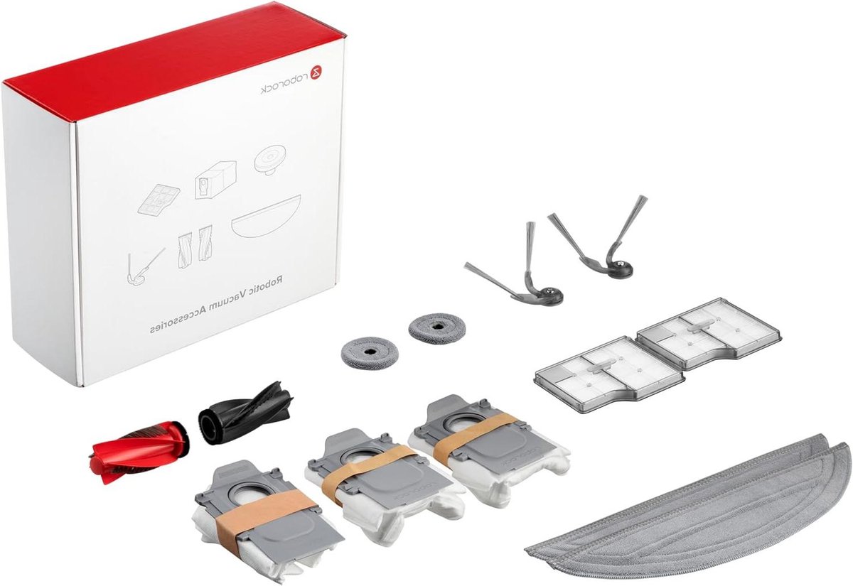 Reserveonderdelen Stofzuiger - Reinigingsset Robot - Grondige Huisreiniging - Compleet Accessoirepakket - 12 Delen - Wit