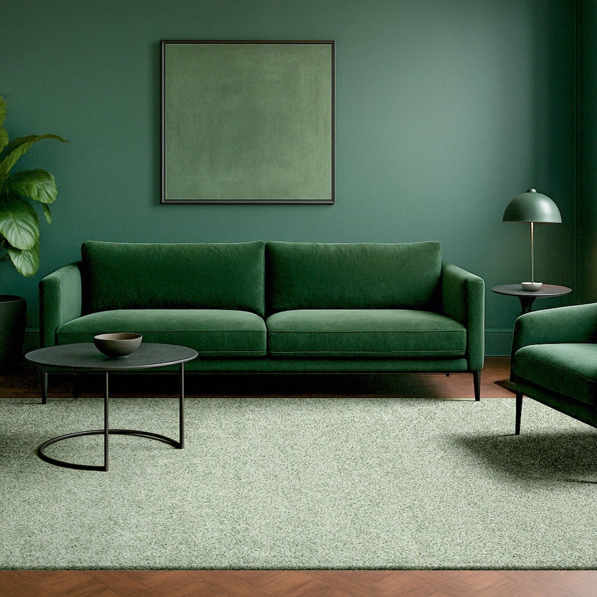 Binnen & Buiten Vloerkleed - 240 x 340 cm - Lola&Moi Mist Pearl Moss - Laagpolig Tapijt - Gerecycled PET - Made in Belgium - Circulair