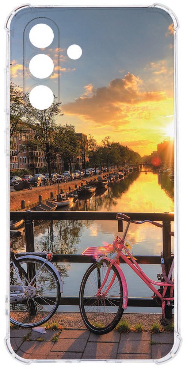 Samsung Galaxy A26 Flexibele back cover Amsterdamse Grachten Schokbestendig