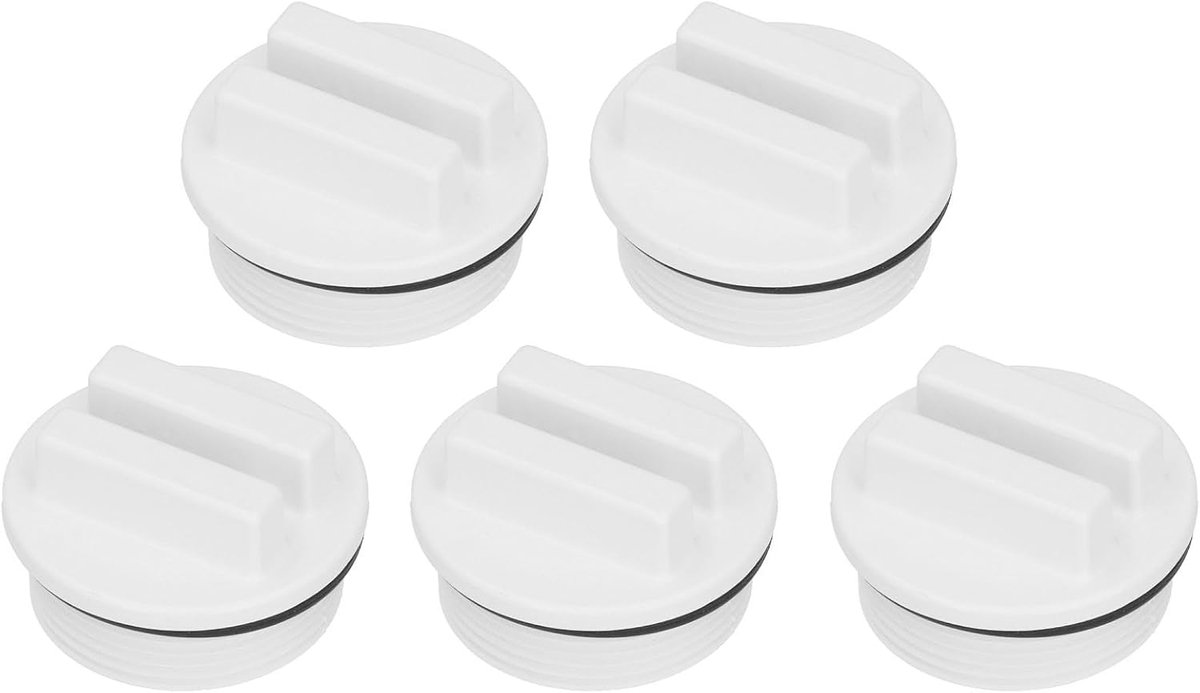 1.5 Inch Pool Tube Stopper Thread - 5 Pcs Winter Caps - Inlet Nozzle Pool Winter Stop Caps Set met O-Ring voor Wintermaanden