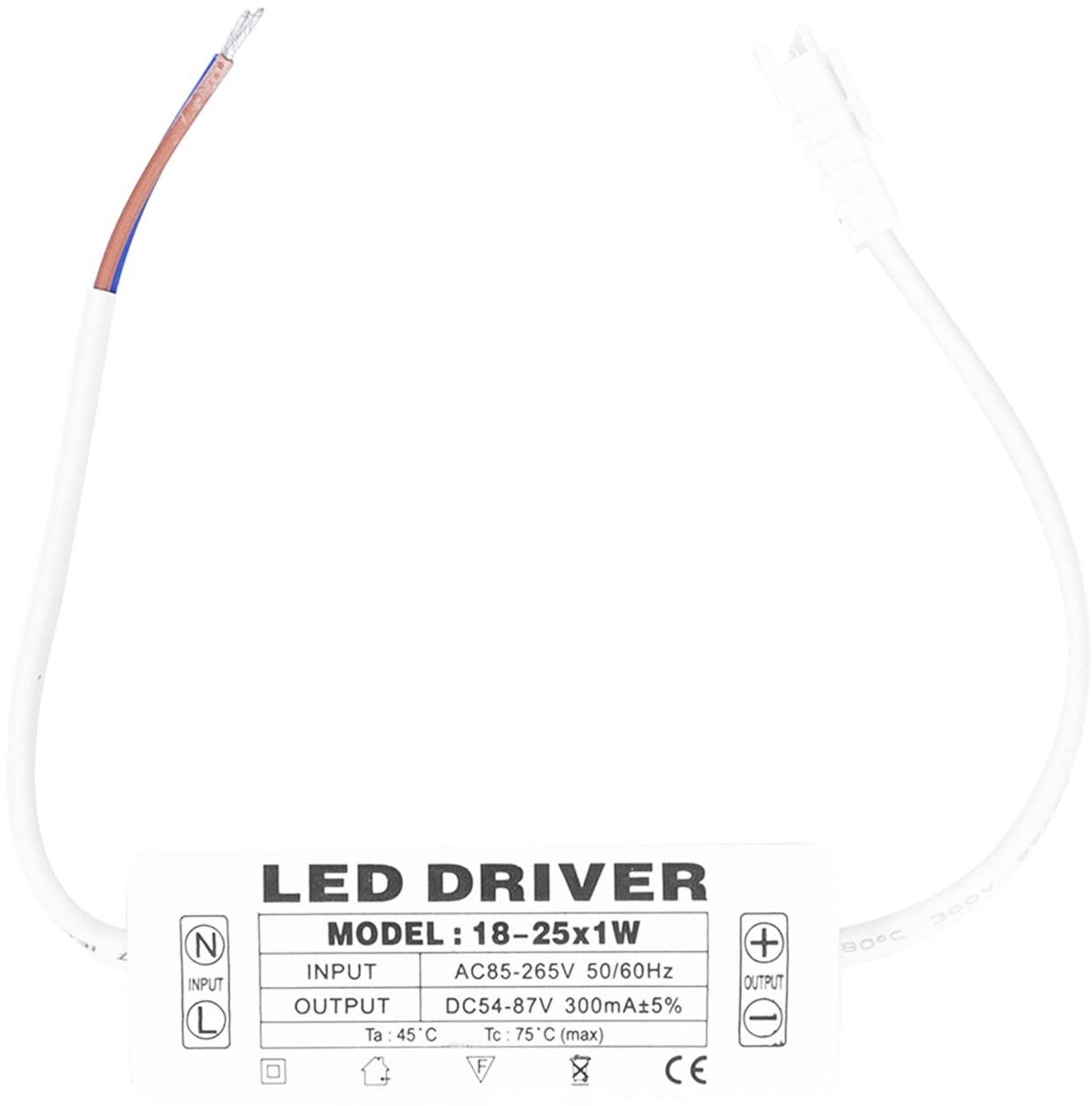 Store_9 - LED Driver - Constant Voltage - Compact formaat - 54-87V DC - Energiezuinig - Geschikt voor DIY projecten - 18-25X1W