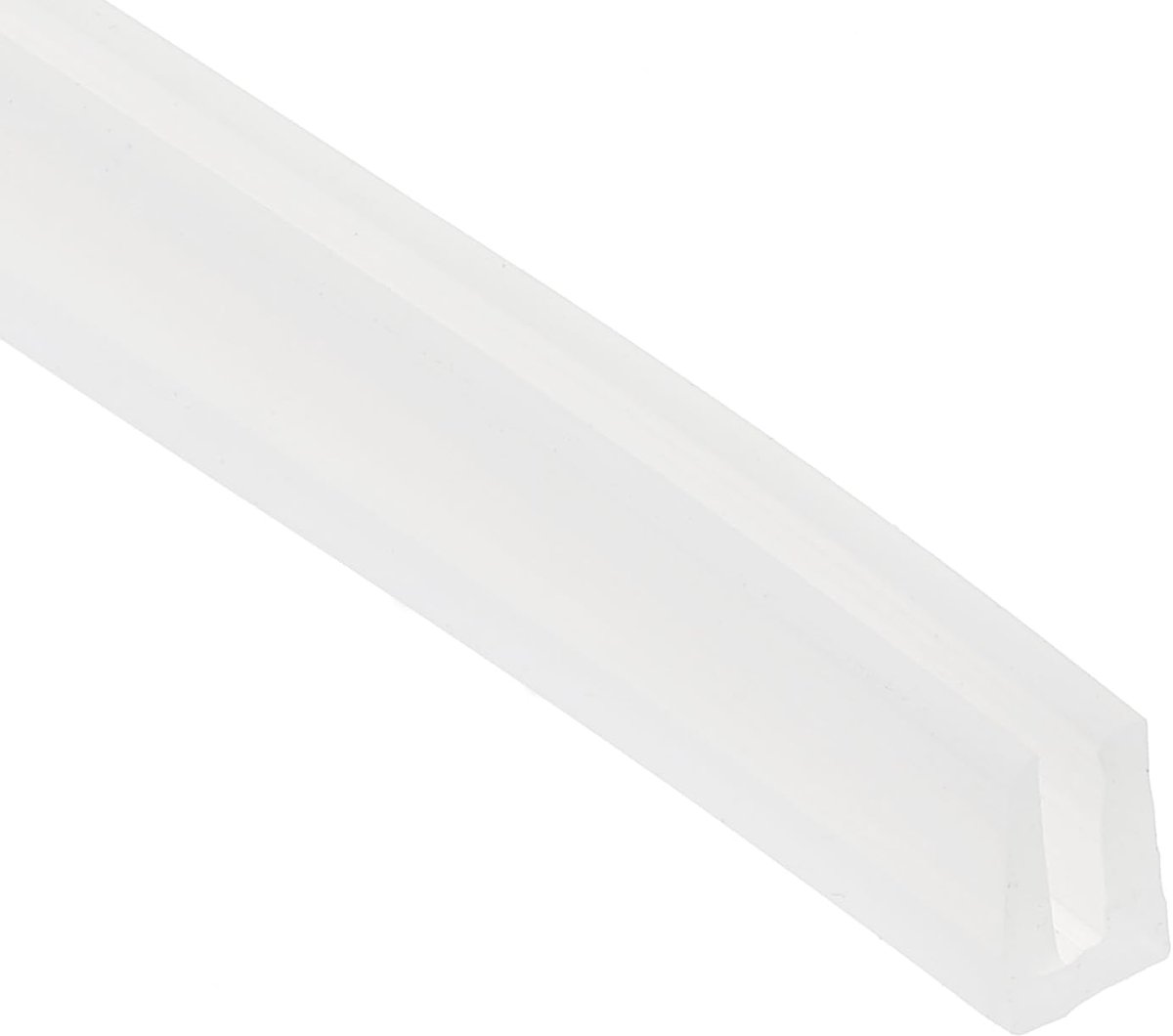 U Channel Edge - 4m Sheet Metal Edge Protector - Rubber Edge Banding - Air Sealed Sealing Strip voor Panels - Car Doors - Steel Plates - Table Corners - 1.5cm Wx0.12 T0.35H - Transparant