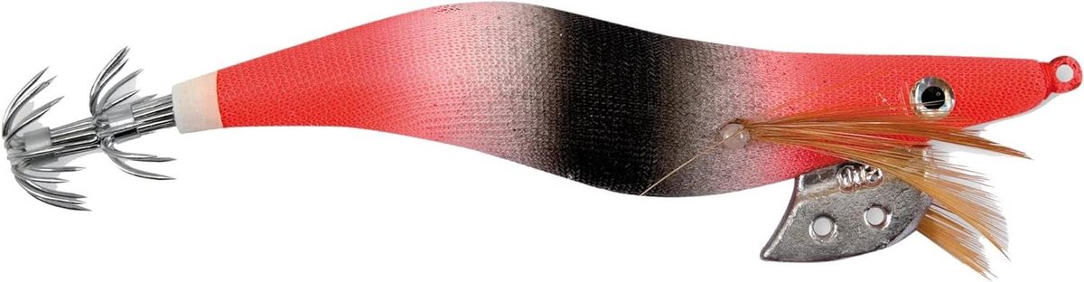 Kunstaas - Inktvis jig - Kalamar vissen - Fluorescerend lichaam - 7.5 cm - Sunset