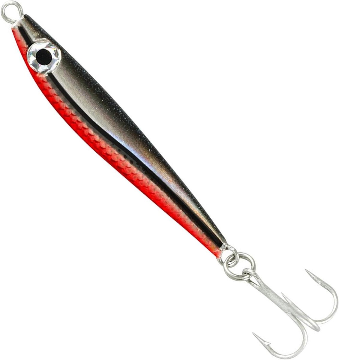 Kunstaas Jig - Zwemmer Vissen - Zeevissen Werpen - Realistisch Vis Patroon - 28 gram - Rood Vis