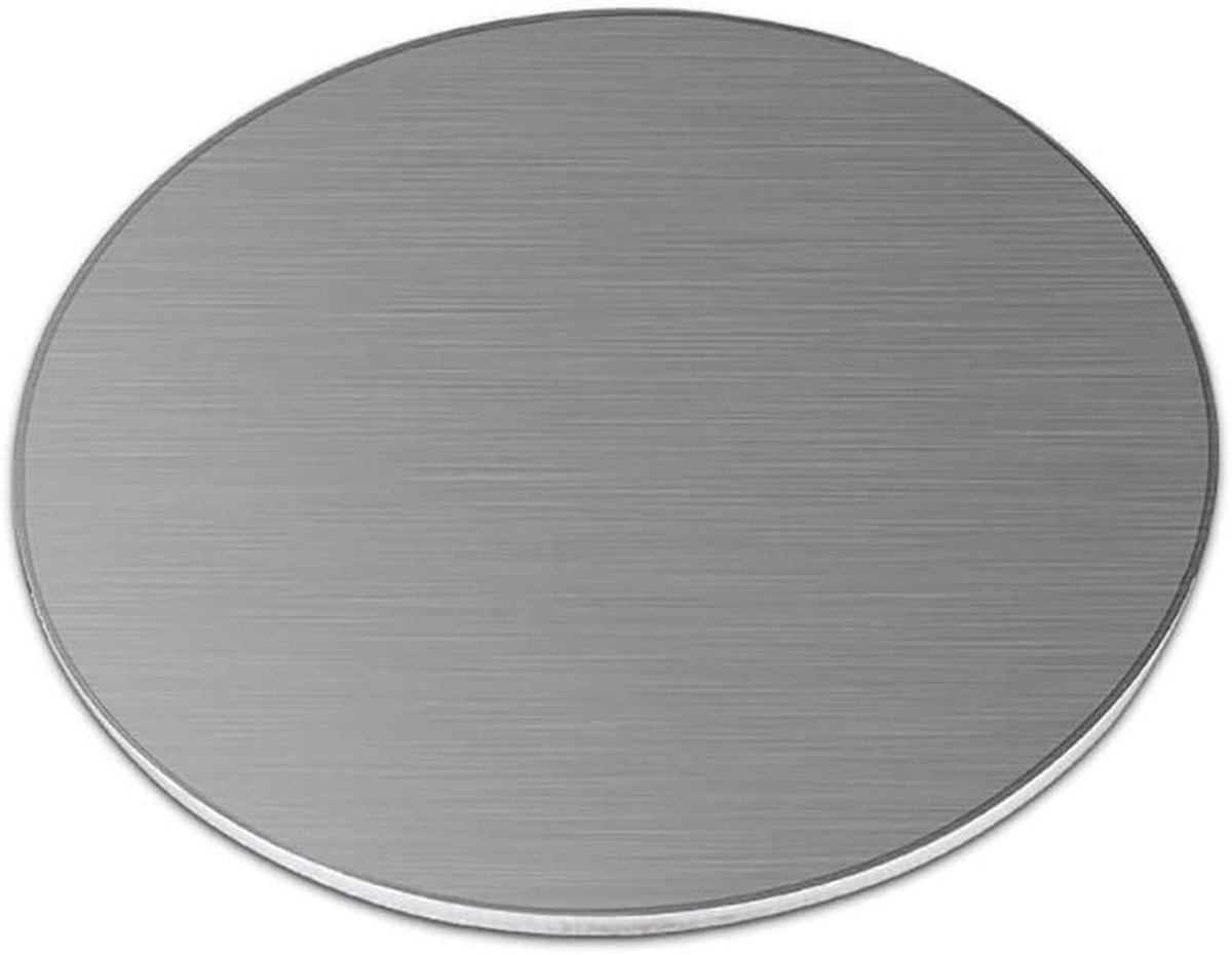 Roestvrijstalen Plaat - Ronde Schijf - Industriële Toepassingen - Corrosiebestendig Hittebestendig - 2mm Dik 120mm Diameter - Zilver