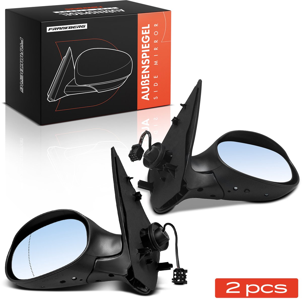 Frankberg 2x buitenspiegel links/rechts voor Peugeot 206 SW