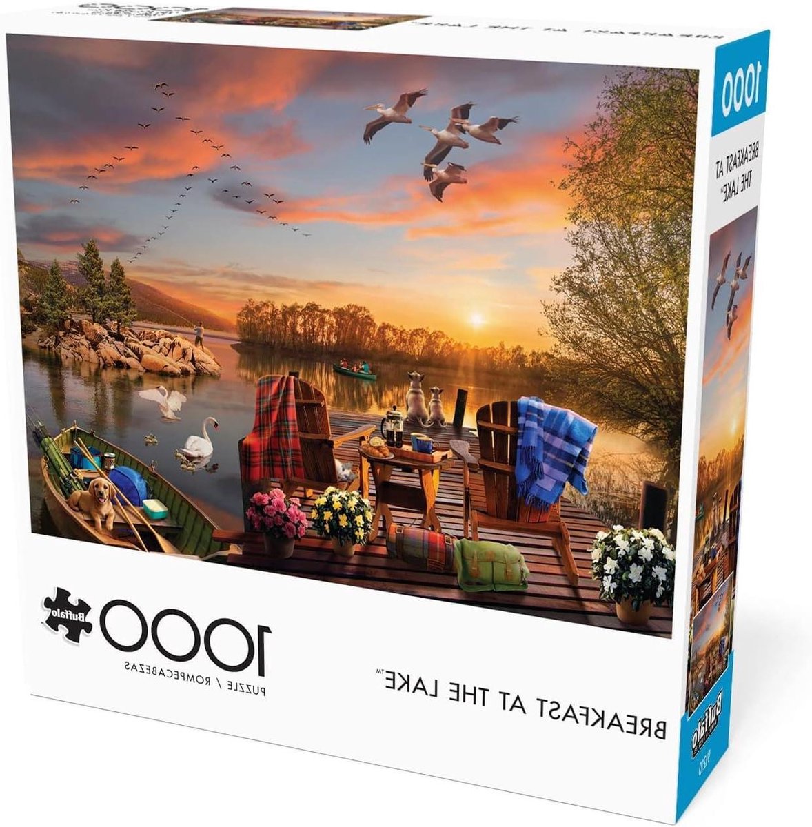Legpuzzel - Landschap Puzzel - Ontspannen Tijdverdrijf - Inclusief Poster - 1000 Stukjes - Multicolor