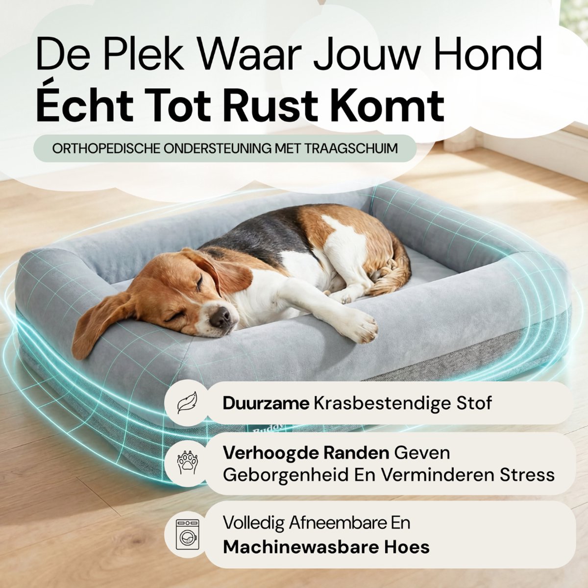 Buddy Buddy Beds Orthopedische Hondenmand - afbeelding 2