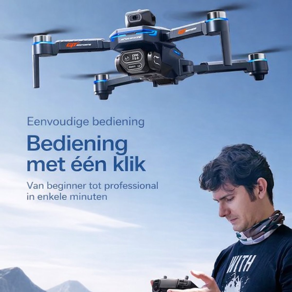 HD Camera Drone - Live Scherm - Obstakelvermijding - Terugkeer Modus – foto 2