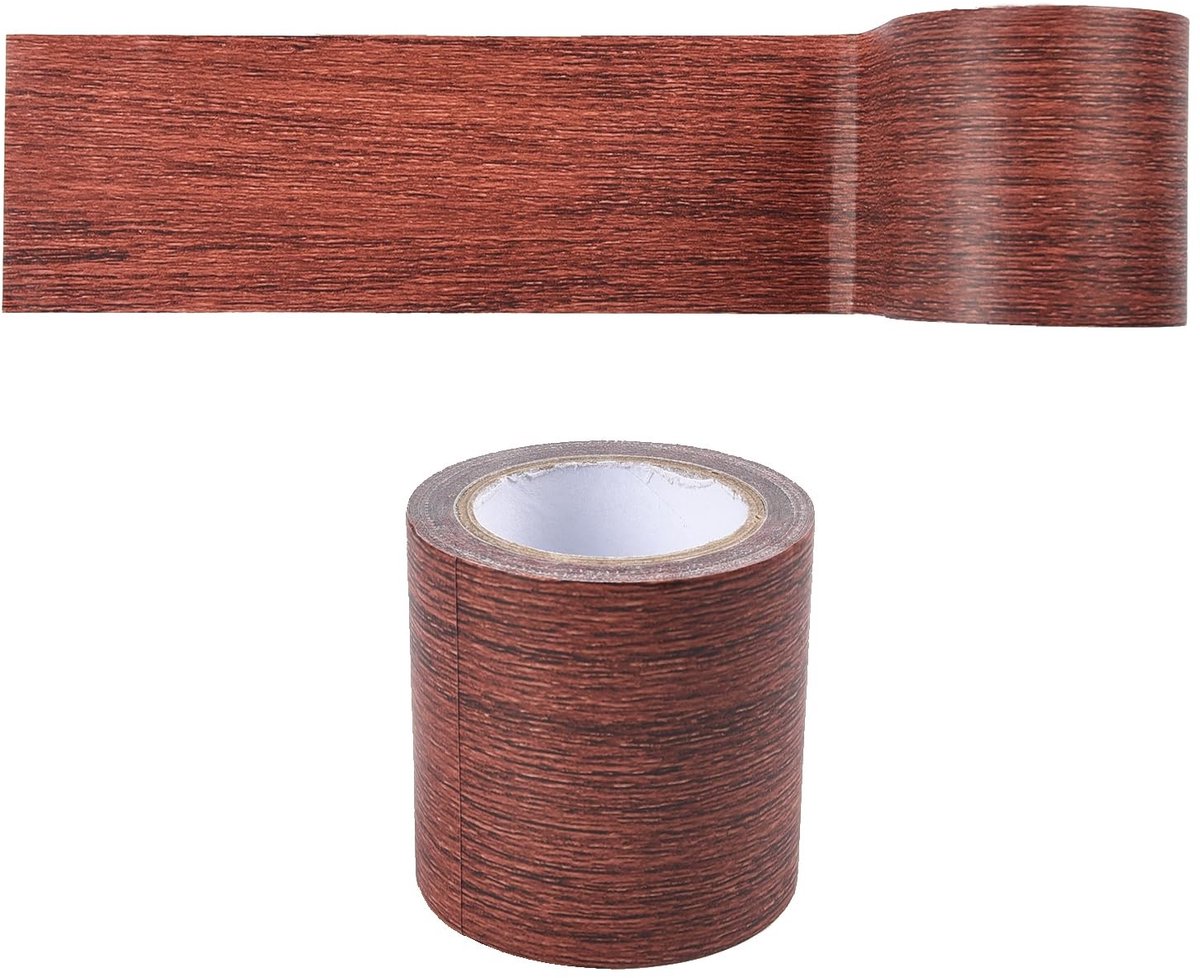 Dailygoods - Dailygoody - Beautify Furniture Tape - Vloerreparatie - Plakband voor meubels - Roodbruin - Houteffect - Ideaal voor krassen - Geschikt voor tafels en