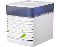 Desktop luchtkoeler, draagbare mini-koeler, airconditionerventilator met 3 instelbare ventilatorsnelheden, geschikt voor thuis/werkplek/camping/buiten/kantoor.