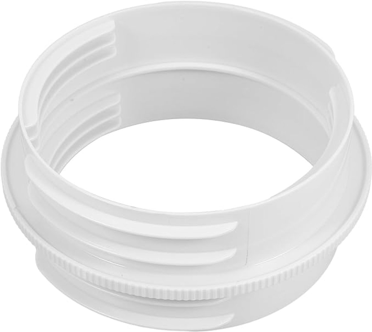 1stuks - aansluiting afvoerslang airco - aansluiting airco - binnen 130 mm / buiten 150 mm - verbindingsstuk - verbindingsstuk airco - verbindingstuk slang - wit