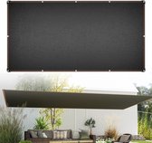 Schaduwdoek 6 x 6 m - HDPE 90-95% UV-bescherming - Antraciet - Zonnescherm voor Tuin, Terras, Balkon en Zwembad