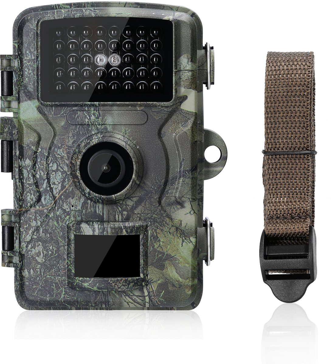 Wildcamera 16MP 1080P HD – IP66 Waterdichte Trail Camera met Nachtzicht – 0,7s Bewegingsmelder – Jachtcamera voor Wildlife, Boerderij en Buitenbewaking