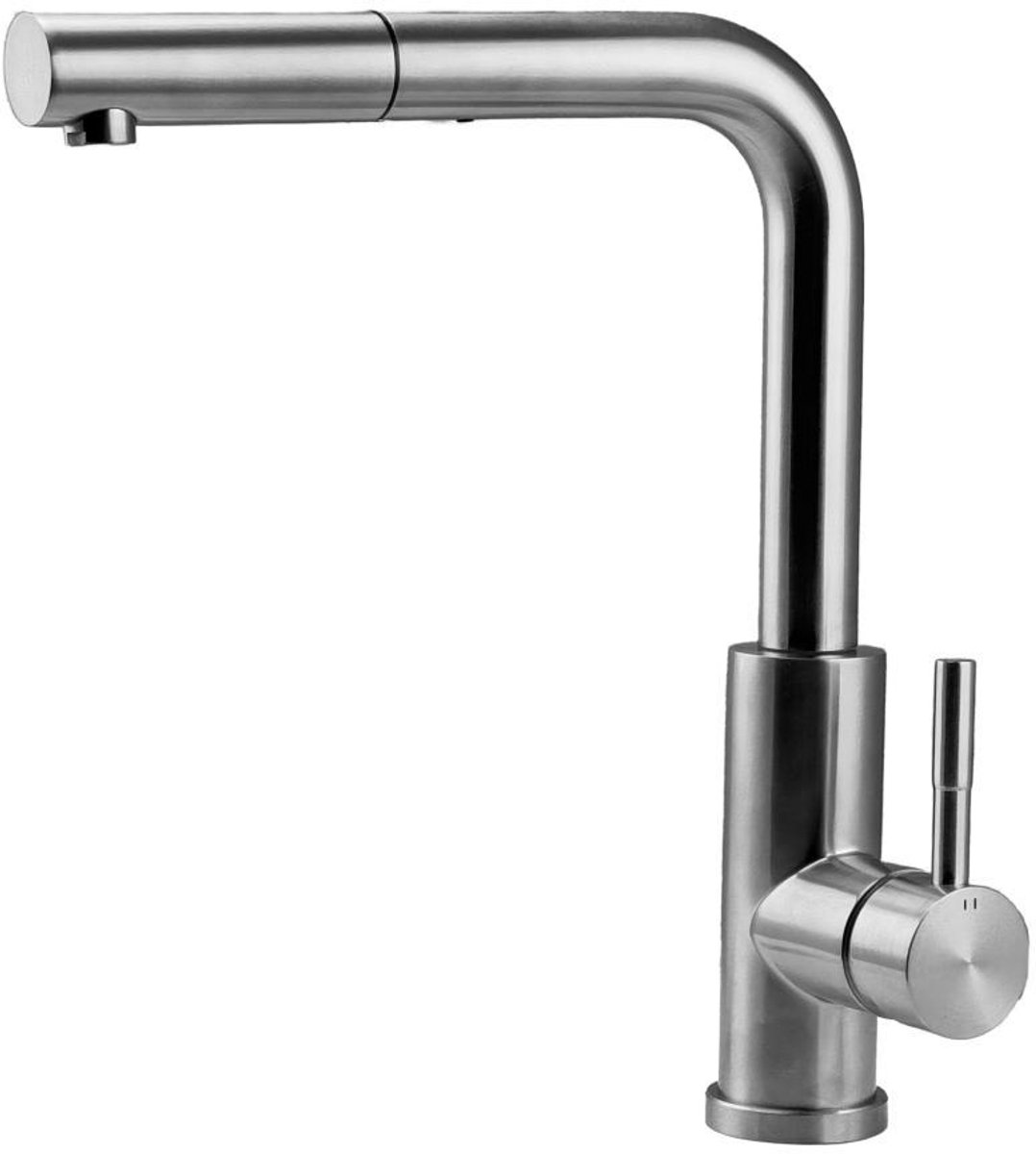 Pure.Sink Elite Steel Spark-S kitchen faucet stainless steel with pull-out spout PS8041-02