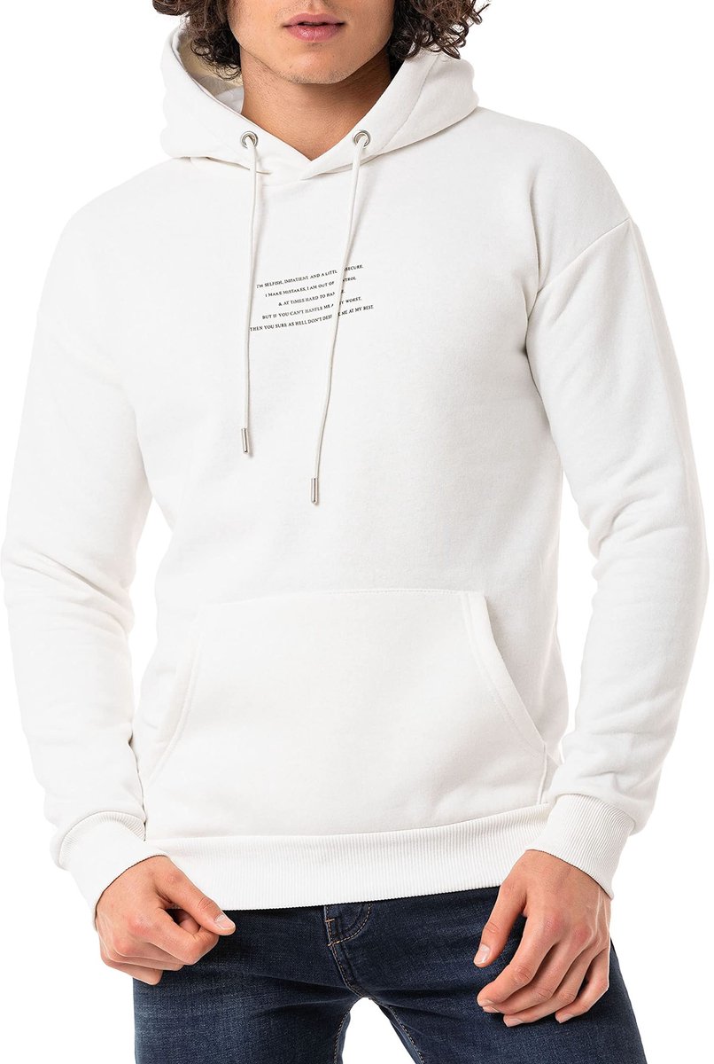 Dailygoods - Herentrui met Capuchon en Handgrepen, Stone, XL