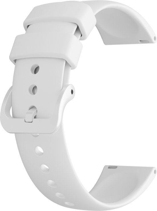 Maoo Ventura 2 - Siliconen Smartwatch Bandje - Geschikt voor Maoo Ventura & Ventura 2 - Wit - 20mm