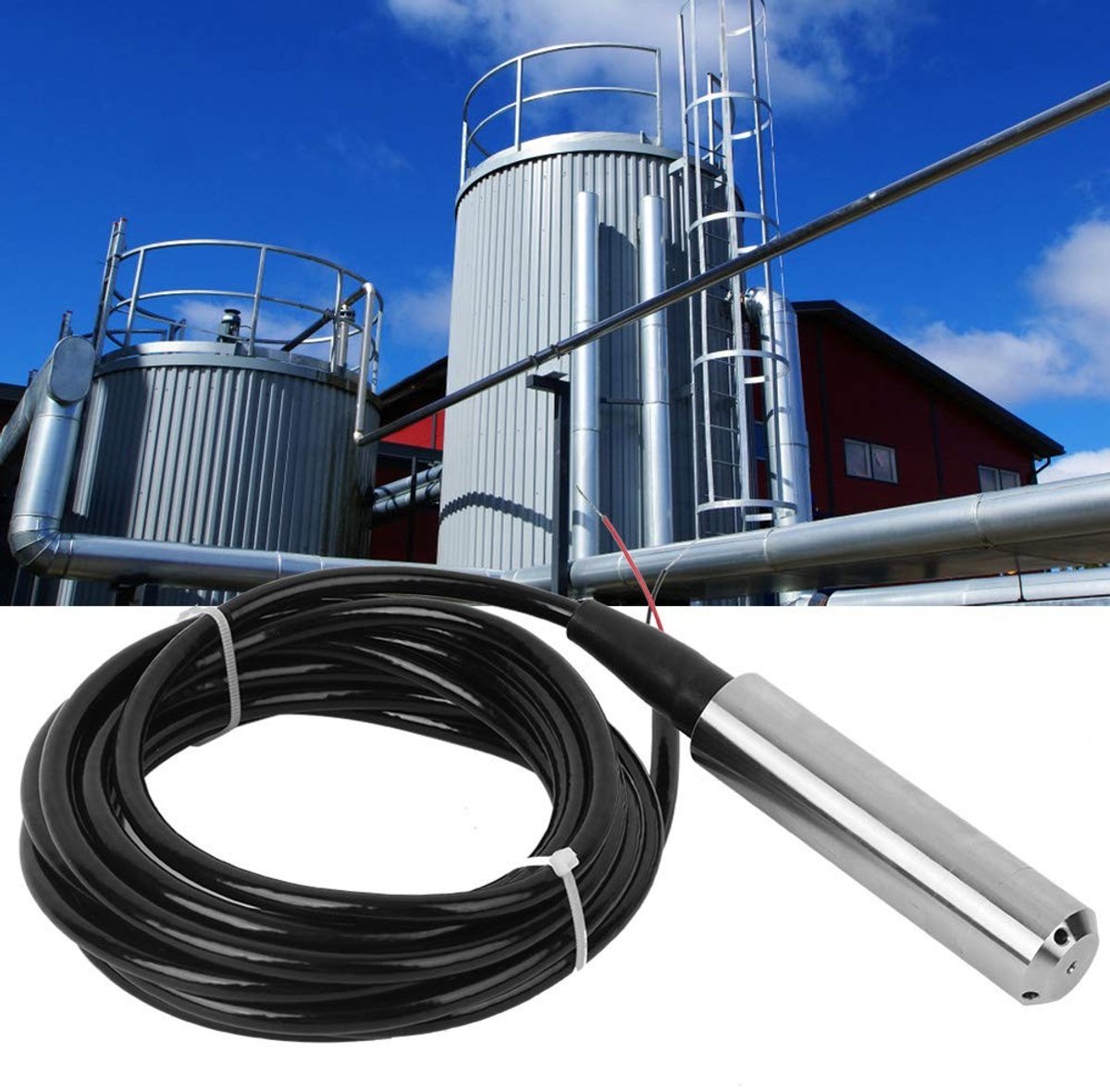Dailygoods - Vloeistofpeiltransmitter Waterolieniveausensor 24 VDC