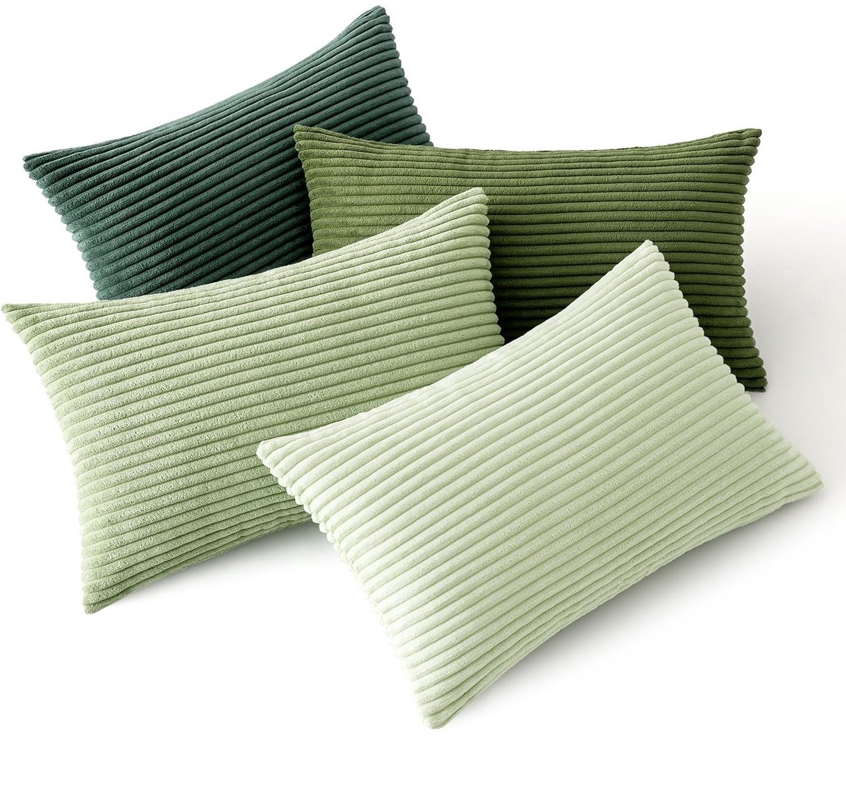 Dailygoods - Set van 4 Zachte Fluwelen Kussenhoezen 50 x 30 cm