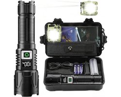 A09 Zaklamp LED Oplaadbaar - 1000 Lumen - USB-C - 3 Modi - COB Werklamp met Magneet - IPX6 Waterdicht - Tactische Zaklamp voor Kamperen