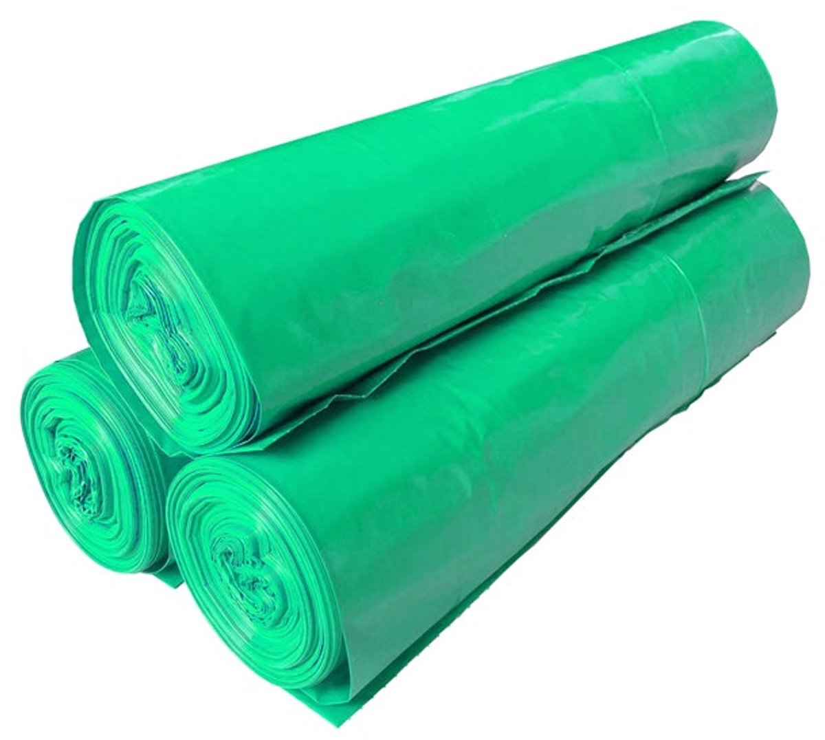 LDPE afvalzakken groen 120 liter 70 x 110 cm T50 – 10 rollen à 20 stuks (B561701121)