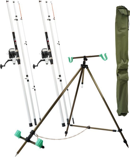 FISH-XPRO Beach Set Luxe - Complete Strandvisset met 2 Hengels, Molens, Rigs, Ankerlood & Strandsteun van Fish-Xpro — afbeelding 3
