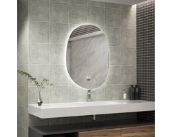 Top 10 spiegelverwarming en badkamerspiegels met verwarming 2026: Cityline Bardosu organische badkamerspiegel met verwarming 80 x 60 cm
