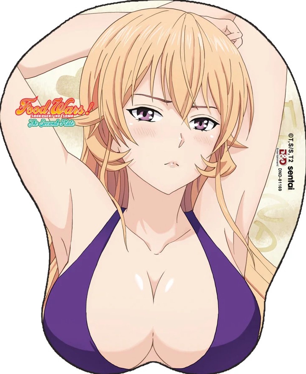 Food Wars! Erina Bikini Breast Mousepad