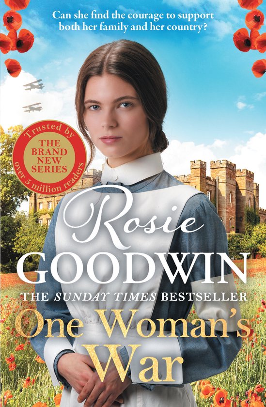 Vrouw in uniform met de titel 'One Woman's War' van Rosie Goodwin