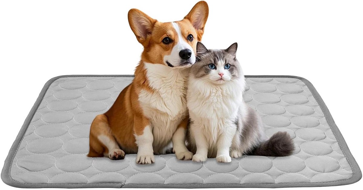 Koelmat Kat - Koeling Mat Honden - Koelkussen Huisdieren - Wasbaar - Dierenbed