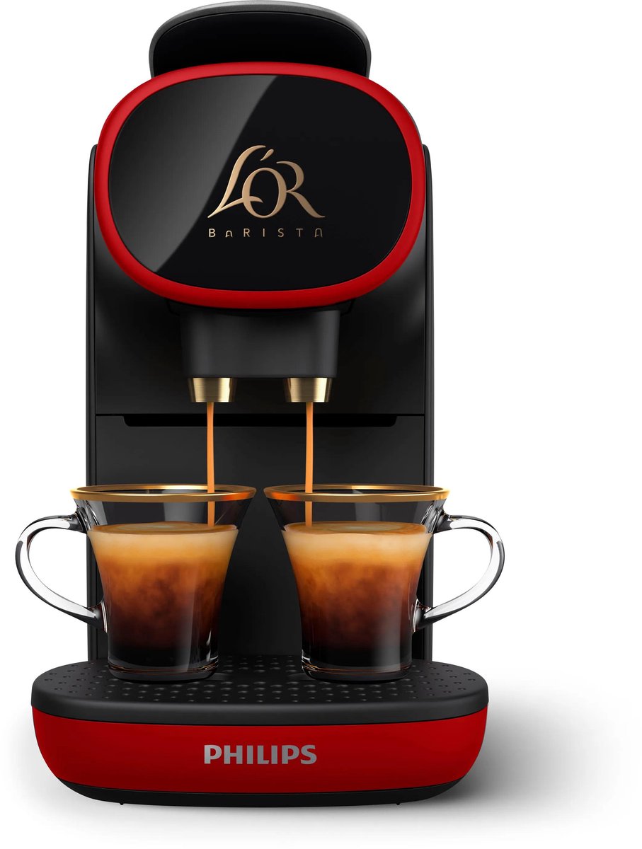 Philips L'Or Barista Sublime Limited Edition LM9012/51 - Koffiecupmachine - voor L'Or Espresso & Barista Koffiecups - Rood & Zwart – foto 3