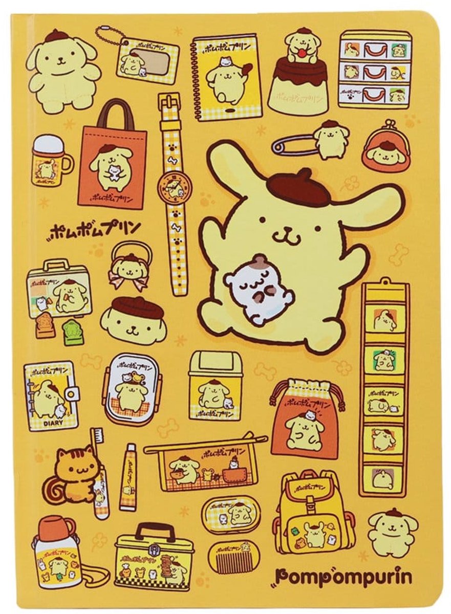Blue Sky Studios Sanrio A5 Notebook Pompompurin Stationery
